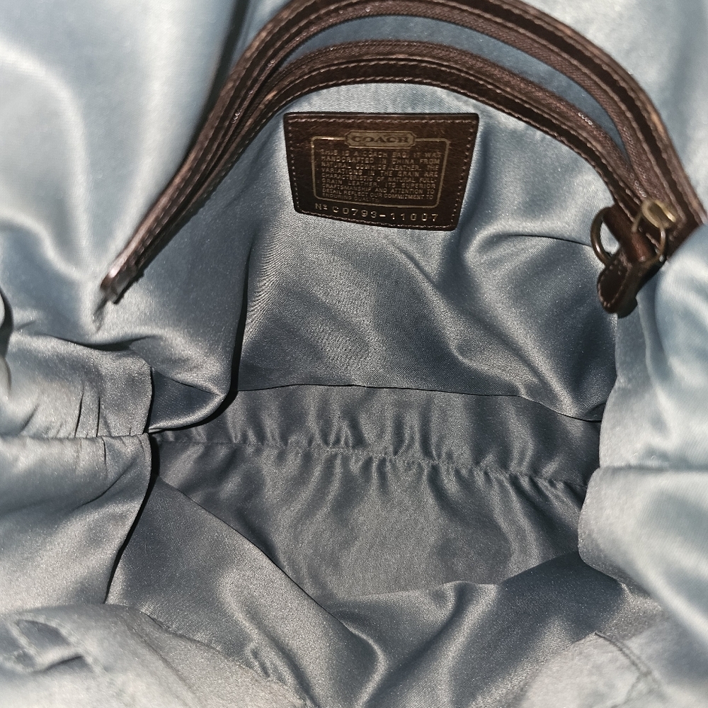 Coach Embossed Python Hobo Leather Purse - image 4